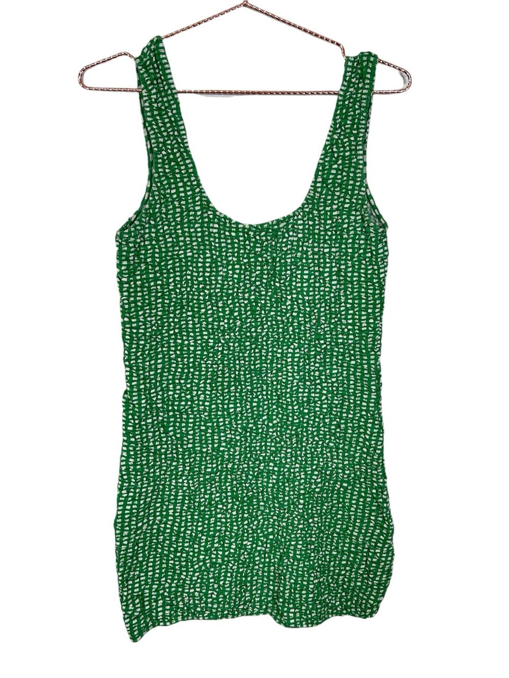 Bimba Y Lola Gingham Cotton Popcorn Dress